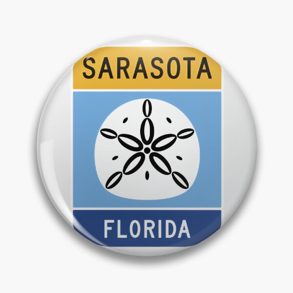 Item preview, Sarasota Florida - Road Sign designed and sold by TheOldMittenIllustrated.