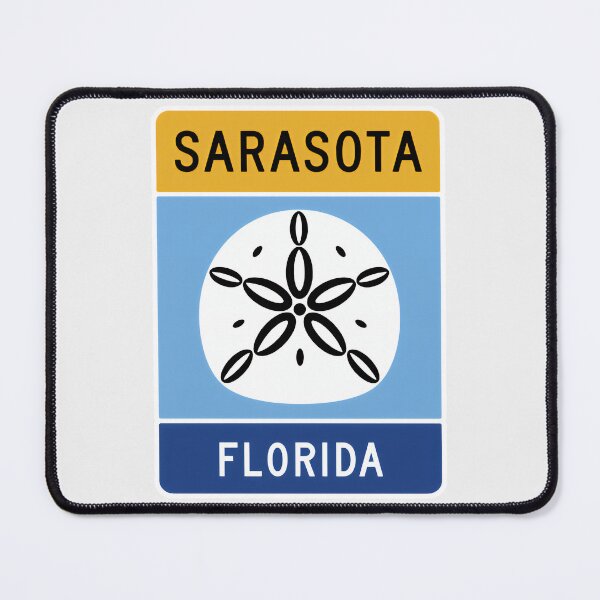 Item preview, Sarasota Florida - Road Sign designed and sold by TheOldMittenIllustrated.
