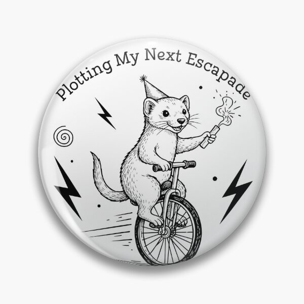Item preview, Plotting My Next Escapade Ferret on Unicycle Graphic T-Shirt designed and sold by RectifyFashions.