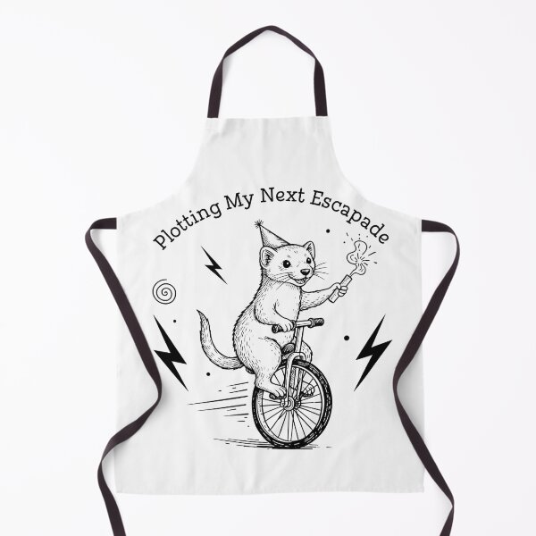 Item preview, Plotting My Next Escapade Ferret on Unicycle Graphic T-Shirt designed and sold by RectifyFashions.