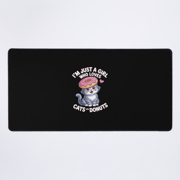 Item preview, Im just a girl who loves donuts and cats gift designed and sold by andreaswest.