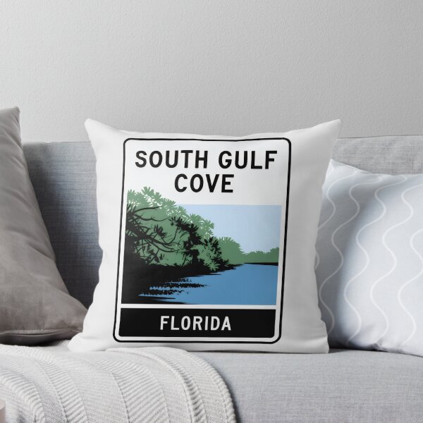 Item preview, South Gulf Cove Florida - Road Sign designed and sold by TheOldMittenIllustrated.