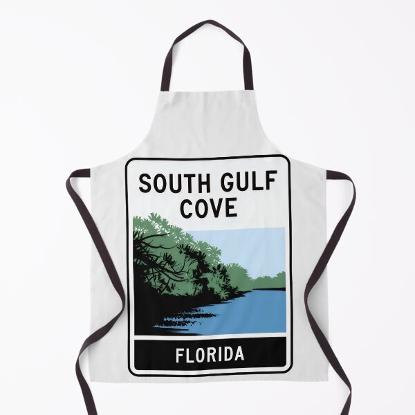 Item preview, South Gulf Cove Florida - Road Sign designed and sold by TheOldMittenIllustrated.