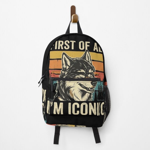 Item preview, Retro Wolf First Of All I'm Iconic designed and sold by MJO80.