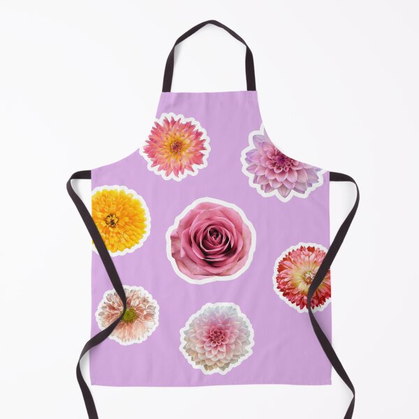 Item preview, Romantic Pink & Peach Bloom Collection - Rose & Dahlia Set designed and sold by Basma Designs | Retro, Kawaii Shirts & Stickers.