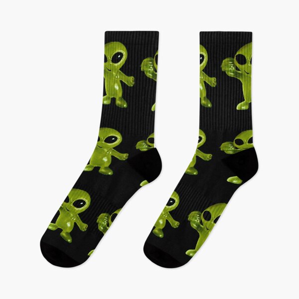 Item preview, Pea Green Alien with Hamburger by ElitebyElise designed and sold by ElitebyElise.
