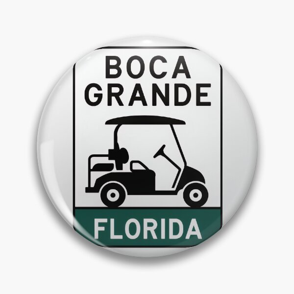 Item preview, Boca Grande Florida - Road Sign designed and sold by TheOldMittenIllustrated.
