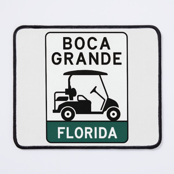 Item preview, Boca Grande Florida - Road Sign designed and sold by TheOldMittenIllustrated.