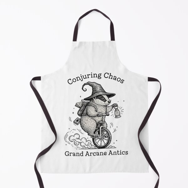 Item preview, Wizard Badger on Unicycle - Conjuring Chaos Vintage Illustration designed and sold by RectifyFashions.