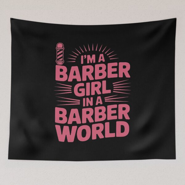 Item preview, I'm A Barber Girl In The Barber World Female Barber designed and sold by andreaswest.