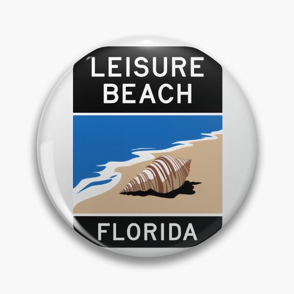Item preview, Leisure Beach Florida - Road Sign designed and sold by TheOldMittenIllustrated.