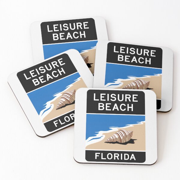 Item preview, Leisure Beach Florida - Road Sign designed and sold by TheOldMittenIllustrated.
