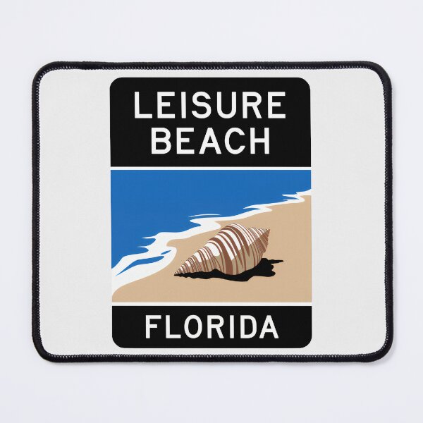 Item preview, Leisure Beach Florida - Road Sign designed and sold by TheOldMittenIllustrated.