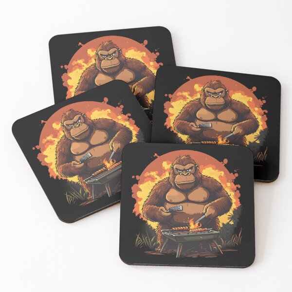 Item preview, Gorilla Barbecuing designed and sold by ClubVacay.