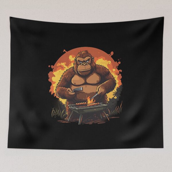 Item preview, Gorilla Barbecuing designed and sold by ClubVacay.