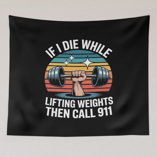 Item preview, If I Die While Lifting Weights - Workout & Gym Gift designed and sold by andreaswest.