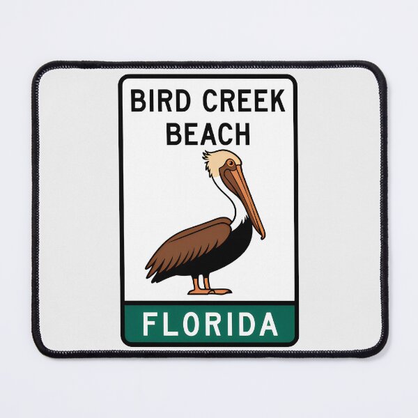 Item preview, Bird Creek Beach Florida - Road Sign designed and sold by TheOldMittenIllustrated.