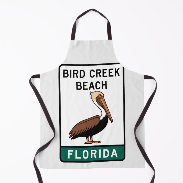 Item preview, Bird Creek Beach Florida - Road Sign designed and sold by TheOldMittenIllustrated.