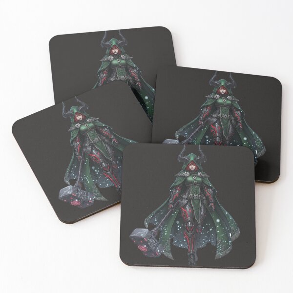Item preview, Cyberpunk Demon Queen with War Hammer designed and sold by Thaivi Design.