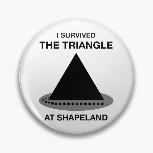 Item preview, Funny Nerdy I Survived the Triangle at Shapeland Math Teacher Black Text designed and sold by MathWare MathClips.