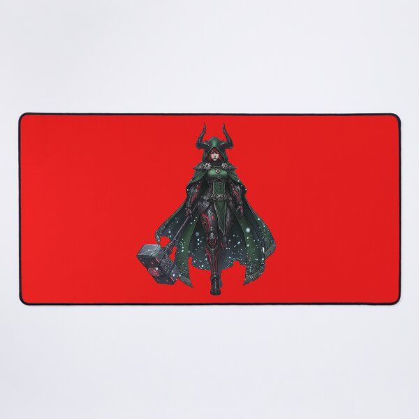 Item preview, Cyberpunk Demon Queen with War Hammer designed and sold by Thaivi Design.