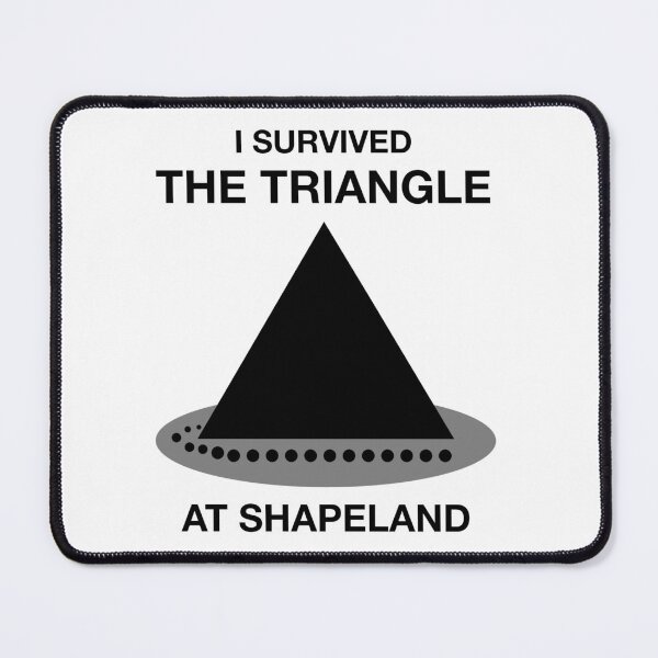 Item preview, Funny Nerdy I Survived the Triangle at Shapeland Math Teacher Black Text designed and sold by MathWare MathClips.