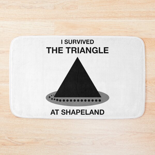 Item preview, Funny Nerdy I Survived the Triangle at Shapeland Math Teacher Black Text designed and sold by MathWare MathClips.
