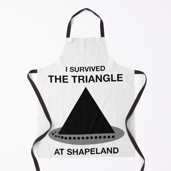 Item preview, Funny Nerdy I Survived the Triangle at Shapeland Math Teacher Black Text designed and sold by MathWare MathClips.