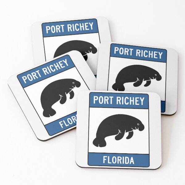 Artikelvorschau, Port Richey, Florida – Straßenschild entworfen und verkauft von TheOldMittenIllustrated.