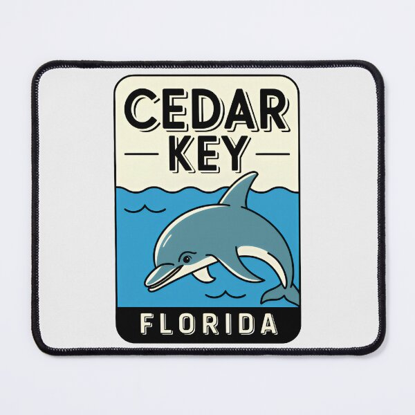 Item preview, Cedar Key Florida - Road Sign designed and sold by TheOldMittenIllustrated.