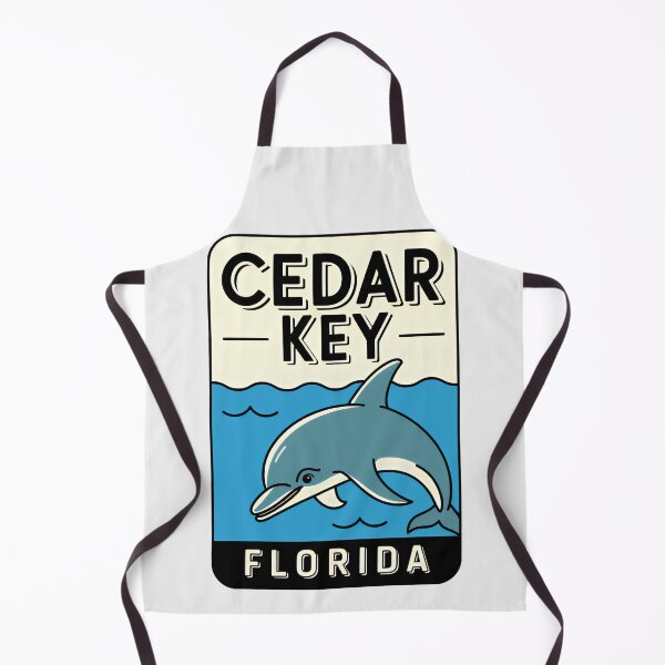 Item preview, Cedar Key Florida - Road Sign designed and sold by TheOldMittenIllustrated.