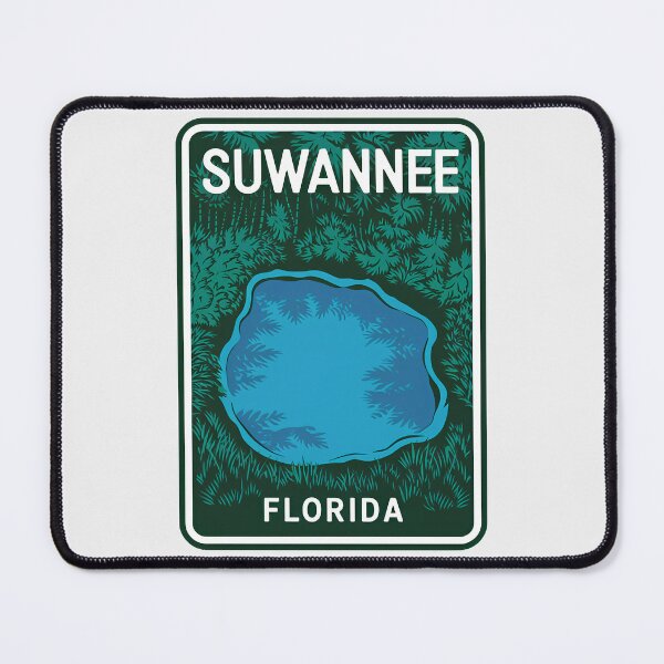 Item preview, Suwannee Florida - Road Sign designed and sold by TheOldMittenIllustrated.