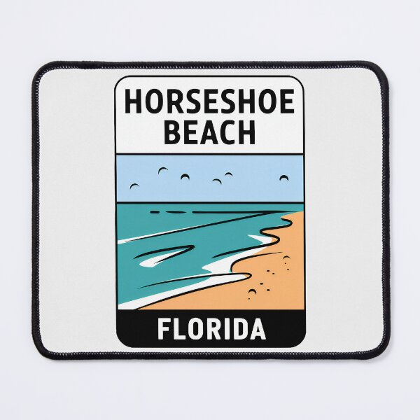 Item preview, Horseshoe Beach Florida - Beach Sign designed and sold by TheOldMittenIllustrated.