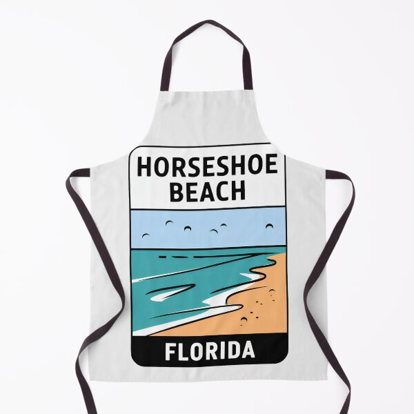 Item preview, Horseshoe Beach Florida - Beach Sign designed and sold by TheOldMittenIllustrated.
