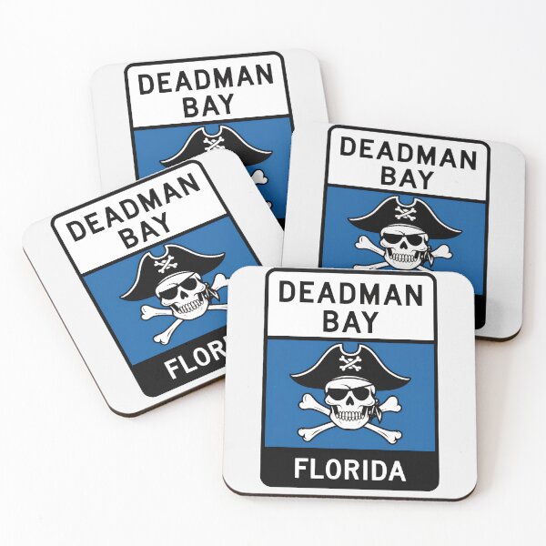 Item preview, Deadman Bay Florida - Road Sign designed and sold by TheOldMittenIllustrated.