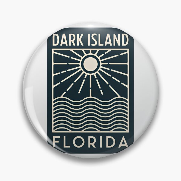 Item preview, Dark Island Florida - Beach Sign designed and sold by TheOldMittenIllustrated.