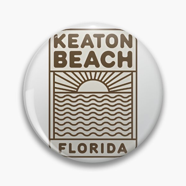 Item preview, Keaton Beach Florida - Beach Sign designed and sold by TheOldMittenIllustrated.