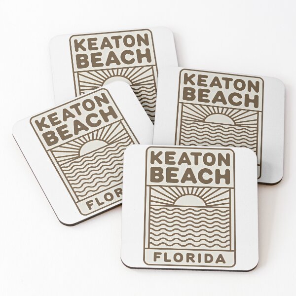 Item preview, Keaton Beach Florida - Beach Sign designed and sold by TheOldMittenIllustrated.