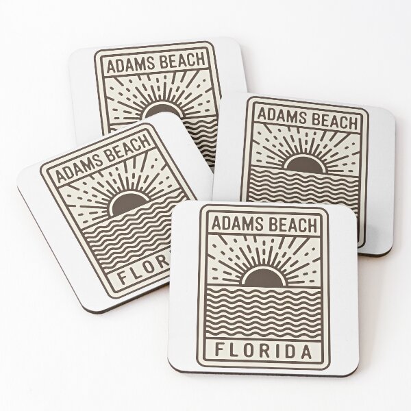 Item preview, Adams Beach Florida - Beach Sign designed and sold by TheOldMittenIllustrated.