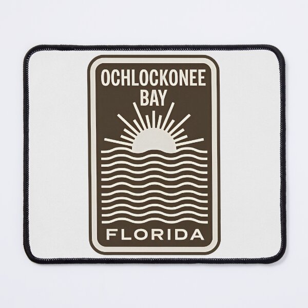 Item preview, Ochlockonee Bay Florida - Beach Sign designed and sold by TheOldMittenIllustrated.