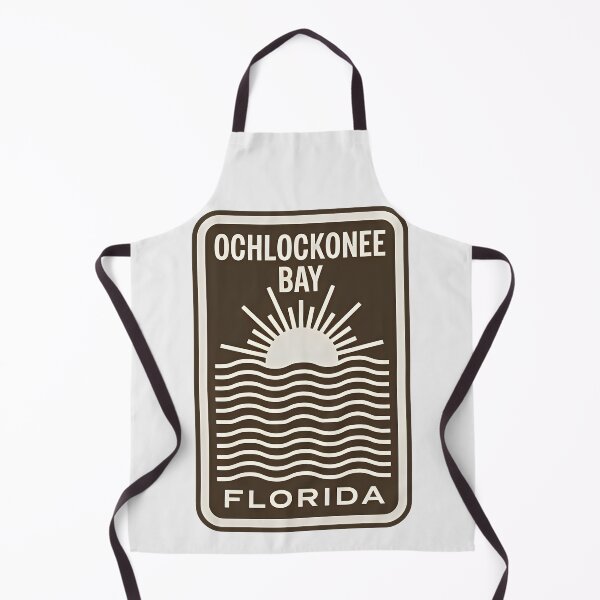 Item preview, Ochlockonee Bay Florida - Beach Sign designed and sold by TheOldMittenIllustrated.