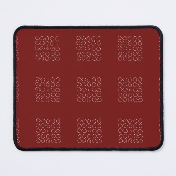 Item preview, Basic kolam repeating pattern - Red designed and sold by Svasti Arts and Designs.