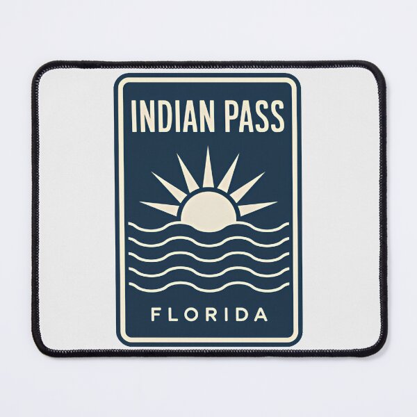 Item preview, Indian Pass Florida - Beach Sign designed and sold by TheOldMittenIllustrated.