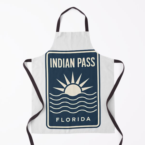 Item preview, Indian Pass Florida - Beach Sign designed and sold by TheOldMittenIllustrated.