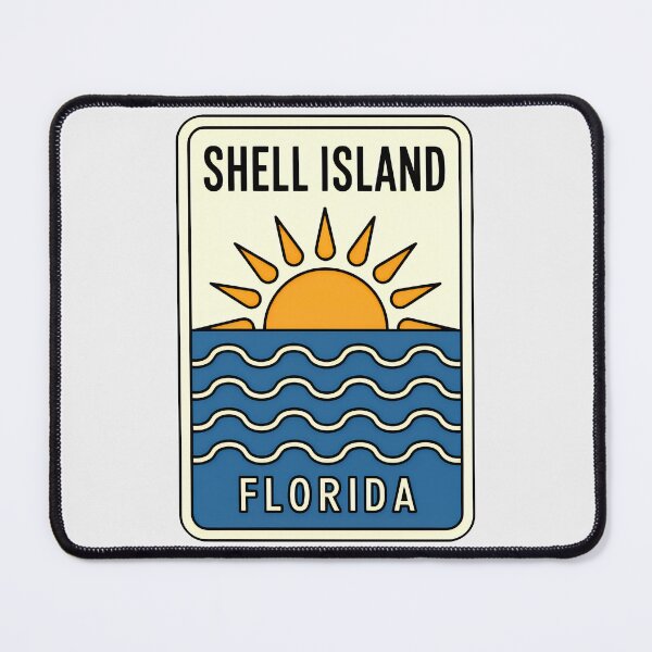 Item preview, Shell Island Florida - Beach Sign designed and sold by TheOldMittenIllustrated.
