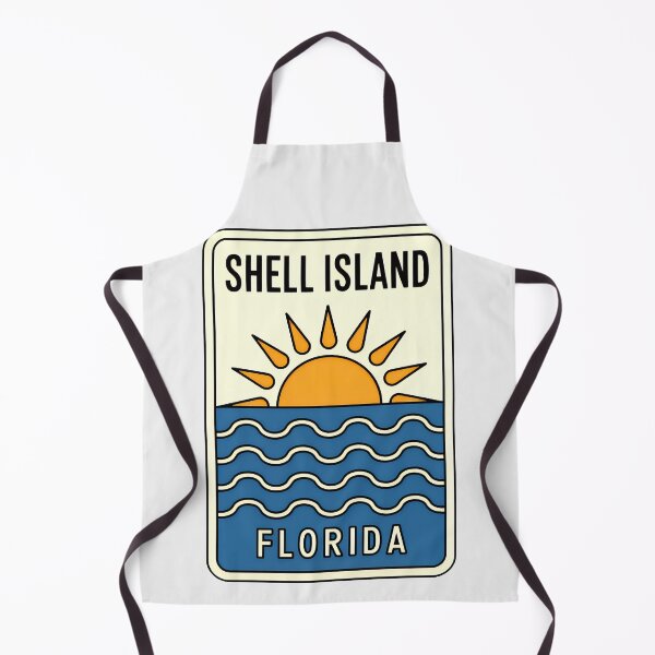 Item preview, Shell Island Florida - Beach Sign designed and sold by TheOldMittenIllustrated.