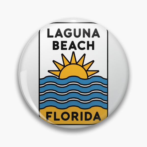 Item preview, Laguna Beach Florida - Beach Sign designed and sold by TheOldMittenIllustrated.