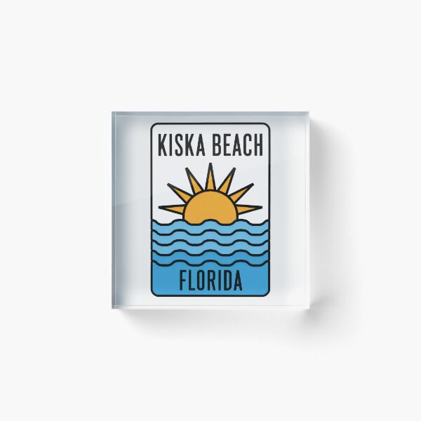 Item preview, Kiska Beach Florida - Beach Sign designed and sold by TheOldMittenIllustrated.