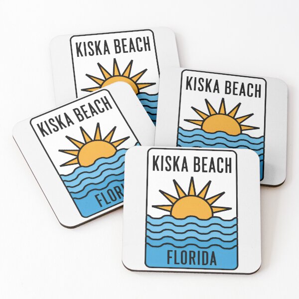 Item preview, Kiska Beach Florida - Beach Sign designed and sold by TheOldMittenIllustrated.