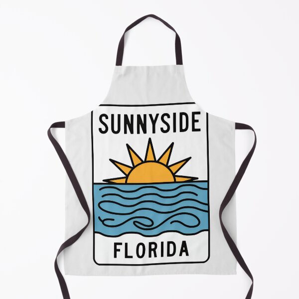Item preview, Sunnyside Florida - Beach Sign designed and sold by TheOldMittenIllustrated.